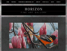 Tablet Screenshot of horizonfineartgallery.com